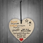 One in a Million Mum Hanging Heart Sign Mothers Day Gift 