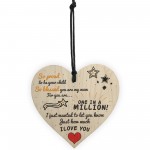 One in a Million Mum Hanging Heart Sign Mothers Day Gift 