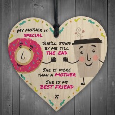 She Is My Bestfriend Heart Decoration Mum Mother's Day Gift