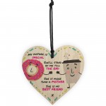 She Is My Bestfriend Heart Decoration Mum Mother's Day Gift