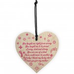 Lucky Stars Wooden Hanging Heart Sign Mothers Day Gifts for Mum