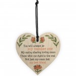 Loving Mum Hanging Wood Heart Sign Mothers Day Gifts