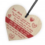 Dear Mum Hanging Heart Sign Mothers Day Birthday Gifts 