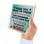 Inspirational Motivational Live Each Day Quote Friendship Sign