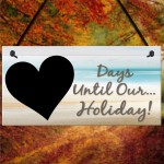 Chalk Board Holiday Countdown Sign - Days Until Our Holiday