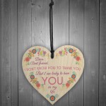 Dear Bestfriend Wooden Hanging Heart Friendship Sign Plaque Gift