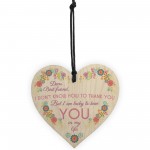 Dear Bestfriend Wooden Hanging Heart Friendship Sign Plaque Gift