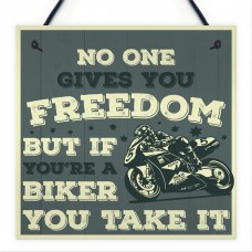 Motorbike Man Cave Hanging Plaque Garage Gift Motorcycle Sign