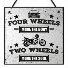 Motorbike Man Cave Hanging Plaque Garage Gift Motorcycle Sign 