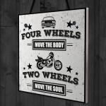 Motorbike Man Cave Hanging Plaque Garage Gift Motorcycle Sign 