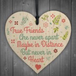 Friendship Sign Best Friend Plaque Wood Hanging Heart Thank You