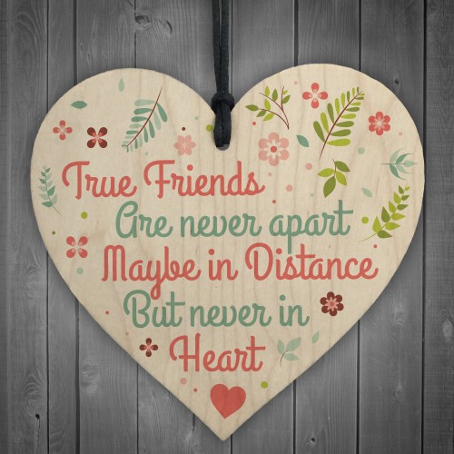 Friendship Sign Best Friend Plaque Wood Hanging Heart Thank You