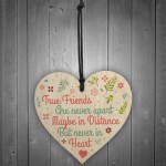 Friendship Sign Best Friend Plaque Wood Hanging Heart Thank You