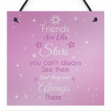 Friendship Sign Best Friend are Like Stars Plaque Gift Thank You