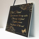 Best Friends Friends Till The End Hanging Plaque Friendship Gift