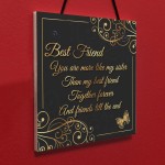 Best Friends Friends Till The End Hanging Plaque Friendship Gift