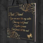 Best Friends Friends Till The End Hanging Plaque Friendship Gift