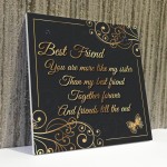 Best Friends Friends Till The End Hanging Plaque Friendship Gift