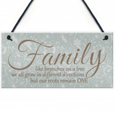 Family Branches House Warming Plaque Hanging Home Sign Gift