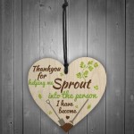 Thank You Gardening Wooden Heart Sign Friend Mother Father Gift