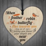 Angels Are Near Memorial Bereavement Family Hanging Plaque Gifts
