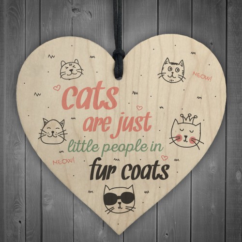 Cats Fur Coats Cute Funny Gift Idea Animal Lover Hanging Plaque 