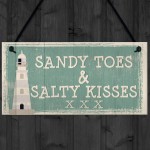 Sandy Toes Shabby Chic Seaside Lighthouse Nautical Theme Signs