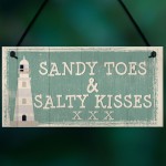 Sandy Toes Shabby Chic Seaside Lighthouse Nautical Theme Signs