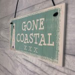 Gone Coastal Shabby Chic Sign Vintage Nautical Seaside Plaques 