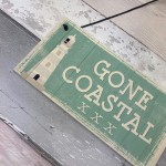 Gone Coastal Shabby Chic Sign Vintage Nautical Seaside Plaques 