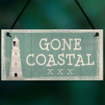 Gone Coastal Shabby Chic Sign Vintage Nautical Seaside Plaques 
