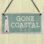 Gone Coastal Shabby Chic Sign Vintage Nautical Seaside Plaques 