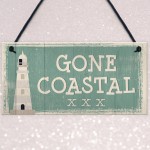 Gone Coastal Shabby Chic Sign Vintage Nautical Seaside Plaques 
