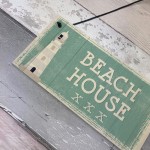 Beach House Shabby Chic Sign Vintage Nautical Seaside Plaque Art