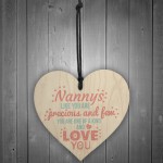 Love Wood Heart Sign NANNY NANA NAN GRANNY GRAN Keepsake Gift