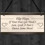Wedding Reception Decor Flip Flop Grab A Pair & Dance Sign Props