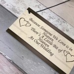 Wedding Decoration Plaque Heaven At Our Wedding Shabby Chic Sign