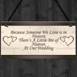 Wedding Decoration Plaque Heaven At Our Wedding Shabby Chic Sign