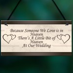 Wedding Decoration Plaque Heaven At Our Wedding Shabby Chic Sign