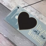 Wedding Countdown Plaque Sign Chalkboard Engagement Gift Mr&Mrs