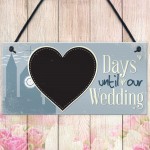 Wedding Countdown Plaque Sign Chalkboard Engagement Gift Mr&Mrs