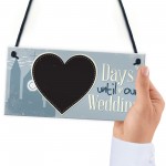 Wedding Countdown Plaque Sign Chalkboard Engagement Gift Mr&Mrs