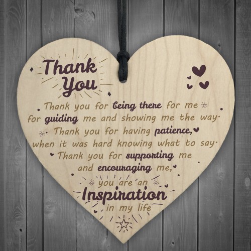  Thank You For Being There Wooden Hanging Heart Friendship Signs