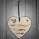  Thank You For Being There Wooden Hanging Heart Friendship Signs