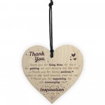  Thank You For Being There Wooden Hanging Heart Friendship Signs