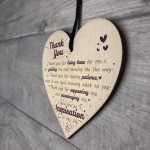  Thank You For Being There Wooden Hanging Heart Friendship Signs