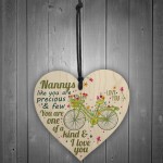 Nannys Like You Are Precious Wooden Heart Plaque I Love You Gran