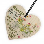 Nannys Like You Are Precious Wooden Heart Plaque I Love You Gran