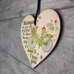 Nannys Like You Are Precious Wooden Heart Plaque I Love You Gran