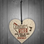 Grandads Shed Wooden Plaque Novelty Workshop Garage Tool Gifts